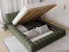 GRAINGOLD Italia Doppelbett 180x200, Polsterbett mit Bettkasten und Lattenrost, Velvet-Stoff, Grün Bild 4