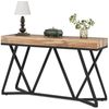 Tribesigns Konsolentisch 140cm Konsolentisch, Holz-Eingangstisch mit einzigartigem Metallsockel Bild 5
