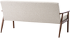 Sofa 3-Sitzer ESRUM Stoff Dunkelbraun Grau Bild 5