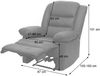 Fernsehsessel HWC-G15, Relaxsessel Liege Sessel, Leder + Kunstleder 101x87x100cm ~ braun Bild 3