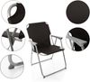 BigDean Klappstuhl Schwarz Campingstuhl Faltstuhl Angelstuhl robust klappbar bis 120kg Bild 3
