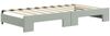 vidaXL Tagesbett Ausziehbar mit Matratzen Hellgrau 90x190 cm Samt 3197338 Bild 5