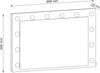 AX LIVING Kommode mit Spiegel Raiane K4S Schminktisch mit Lichtern 90 Bild 2
