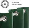 Deconovo Blickdichter Vorhang Ösen Thermogardine Kälteschutz Verdunkelungsvorhang Indoor, 260x140 cm(HöhexBreite), Waldgrün, 2er Set Bild 3