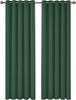 Deconovo Blickdichter Vorhang Ösen Thermogardine Kälteschutz Verdunkelungsvorhang Indoor, 260x140 cm(HöhexBreite), Waldgrün, 2er Set Bild 2