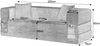 Schlafsofa mit Schaumstoffkern, umwandelbar zum kleinen Doppelbett, 200x76x60 cm, Weiß Bild 4