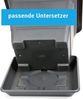 Centi Pflanzkübel Pflanztopf Groß Außen, Blumentopf mit Untersetzer (Set, 6 St, 48cm x 48 cm), Pflanzkübel Kunststoff, Blumentöpfe, Made in Germany, Anthrazit Bild 2