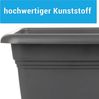 Centi Pflanzkübel Pflanztopf Groß Außen, Blumentopf mit Untersetzer (Set, 6 St, 48cm x 48 cm), Pflanzkübel Kunststoff, Blumentöpfe, Made in Germany, Anthrazit Bild 3
