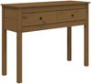 vidaXL Konsolentisch Honigbraun 100x35x75 cm Massivholz Kiefer 814617 Bild 2