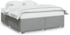 vidaXL Bettgestell ohne Matratze Hellgrau 180x200 cm Stoff 3284492 Bild 2
