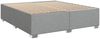 vidaXL Bettgestell ohne Matratze Hellgrau 180x200 cm Stoff 3284492 Bild 3