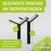 BOMI Türschutzgitter Y-Adapter zur Montage von Babygitter an Treppen (2 St), Befestigung der Treppe - Ohne Bohren - Rutschfest Bild 2