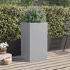 vidaXL Pflanzkübel Silbern 42x38x75 cm Verzinkter Stahl 841582 Bild 3