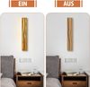 Nettlife Wandleuchte Innen Holz Holzmaserung Natürlichkeit, LED fest integriert, Warmweiß, Schlafzimmer Flur Treppe Bild 3