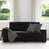 vidaXL Zweisitzer-Sofa Schwarz 180x77x82 cm Samt 4105127 Bild 3