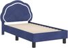 vidaXL Kinderbettgestell mit Kopfteil Polizeiblau 70 x 140 cm Samt 42010900 Bild 4