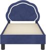vidaXL Kinderbettgestell mit Kopfteil Polizeiblau 70 x 140 cm Samt 42010900 Bild 5