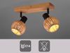 Deckenstrahler TAVAR 2-flammig Holz mit Rattan Korbgeflecht, Breite 30cm Bild 5