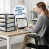 Hausfelder Schubladenbox Schubladenschrank A4 mit 3 Schubladen, Schreibtisch Ordnungssystem, (1-St, A4 mit 3 Schubladen), leicht zu reinigen, BPA-freier Kunststoff, verschiedene Größen Bild 4