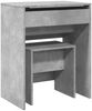 vidaXL Schminktisch mit Hocker Betongrau 60x40x113,5 cm 848216 Bild 2