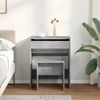 vidaXL Schminktisch mit Hocker Betongrau 60x40x113,5 cm 848216 Bild 3