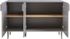 Sideboard Starvili mit 3 Türen 75x115x38 cm Grau [en. casa] Bild 5