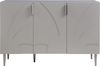 Sideboard Starvili mit 3 Türen 75x115x38 cm Grau [en. casa] Bild 4