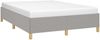 Doppelbett, Bettgestell Modernen ohne Matratze Hellgrau 140x190 cm Stoff d2475e Bild 3