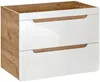 Vente-unique - ARUBA Bathroom furniture set Holz, Platte BeigeWeiß - B 46 cm x H 59 cm x L 80 cm Bild 5