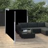 vidaXL Ausziehbare Seitenmarkise Schwarz 120 x 600 cm 48448 Bild 3