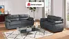 Vente-unique - Sofa 2-Sitzer - Stoff - Anthrazit - MANOA Bild 2