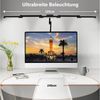 LMaxhome LED Schreibtischlampe Doppelkopf Tischleuchte mit Klemme Dimmbar Touch-Steuerung Augenschutz, 24W, LED fest integriert, 5 Farbtemperaturen(3000K-6500K), 5 Helligkeitsstufen, Groß Architekt Leselampe für Büro,Arbeit,Studium Bild 3