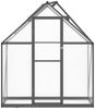 vidaXL Gewächshaus mit Fundamentrahmen Anthrazit 169x58x195 cm Alu 4005818 Bild 3