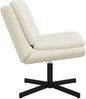 vidaXL Drehender Entspannungsstuhl Creme 63 x 75 x 76 cm Samt 42007367 Bild 3