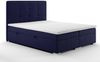JVmoebel Boxspringbett Luxus Doppelbett Blau mit Polster und Bettkasten (1-St) Bild 3
