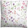 biberna 0046607 Linon-Bettwäsche FLOWERPOWER, weiss, 1x 135x200 cm + 1x 80x80 cm Bild 3