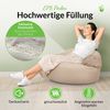Green Bean® Sitzsack ergonomische Rückenlehne, waschbarer Bezug, mit Füllmaterial khaki, 90x50 cm Bild 4