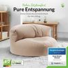 Green Bean® Sitzsack ergonomische Rückenlehne, waschbarer Bezug, mit Füllmaterial khaki, 90x50 cm Bild 2