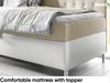 MEBLINI Kinderbett mit Bettkasten FILIPPO 2 100x200 - H3/Beige Samt Gepolstert Einzelbett mit Matratze - Polsterbett mit Stauraum - Bett mit Kopfteil – Stauraumbett Bild 4