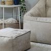 icon Sitzsack chenille premium Sessel „Natalia" mit Hocker (Spar-Set, 1 x Sitzsack-Sessel, 1 x Fußhocker), Sitzsack XXL, Made in Germany, für Erwachsene & Kinder, für Wohnzimmer Bild 4