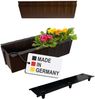 BURI 2 Euro-Paletten Blumenkästen-Einsätze inkl. Bewässerungsmatte | 37,3cm Braun | Pflanzkasten für Europalette Palette | Balkonkasten | Blumentopf | aus stabilen Kunststoff | Made in Germany Bild 2