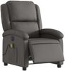 vidaXL Massagesessel Elektrisch Grau Echtleder 3204261 Bild 3