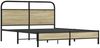 vidaXL Bettgestell ohne Matratze 160x200 cm Sonoma-Eiche Holzwerkstoff 4100413 Bild 3