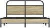 vidaXL Bettgestell ohne Matratze 160x200 cm Sonoma-Eiche Holzwerkstoff 4100413 Bild 5