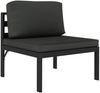 vidaXL 3-tlg. Garten-Lounge-Set mit Kissen Aluminium Anthrazit 49237 Bild 3