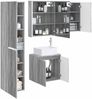 vidaXL Badezimmerschrank-Set 5 pcs Grau Sonoma 53 x 15,5 x 70 cm 3407332 Bild 2