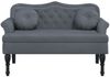 vidaXL Bank mit Kissen Dunkelgrau 120,5 x 65 x 75 cm Samt 372141 Bild 3