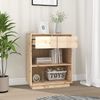 Beistellschrank, Büroschrank, Sideboard 60x34x75 cm Massivholz Kiefer Bild 3
