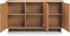 Bettso 'Suna' Sideboard mit 3 Türen, im Japandi-Stil, Holzwerkstoff Eiche Caramel 83x39x147 cm Bild 3