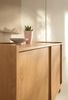 Bettso 'Suna' Sideboard mit 3 Türen, im Japandi-Stil, Holzwerkstoff Eiche Caramel 83x39x147 cm Bild 5